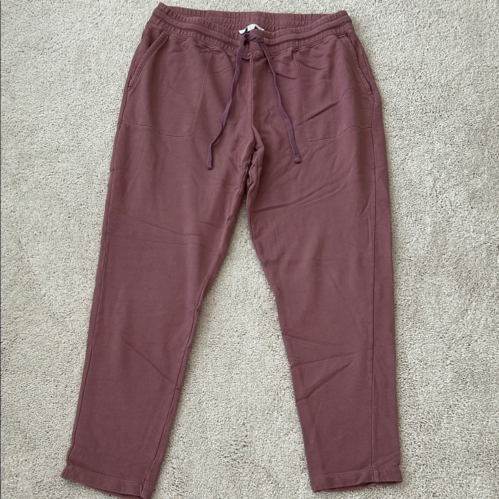 PureJill Casual Pants in Mauve/Rose size Large